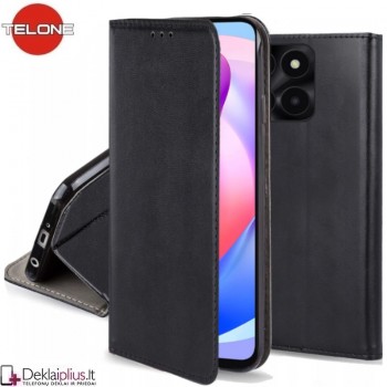 Telone dirbtinės odos dėklas - juodas (Huawei Honor 200 Smart) Telone dirbtinės odos dėklas - juodas (Huawei Honor 200 Smart)